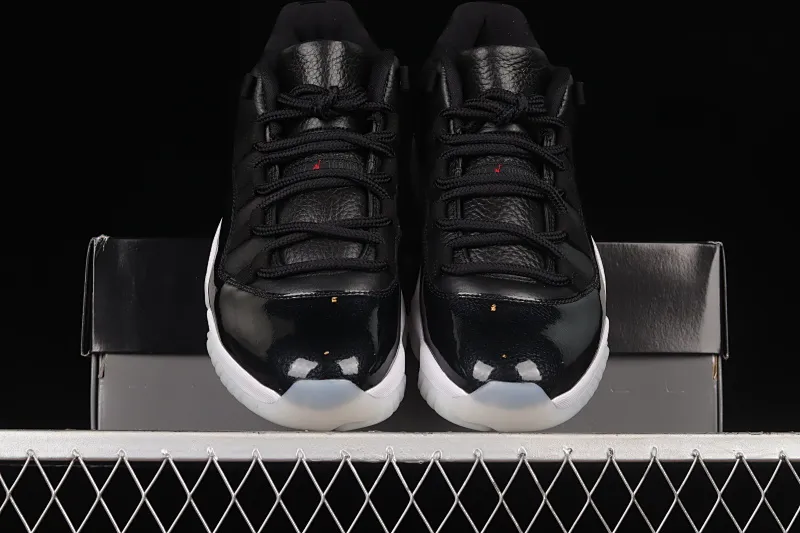 All Categories Air Jordan Jordan Series Basketball Shoes Air Jordan 11 F Version Air Jordan 11 Retro Low "72-10" AJ11 Low-top Big Devil First Layer Real Standard Real Carbon Sports Culture Basketball Shoes AV2187-001